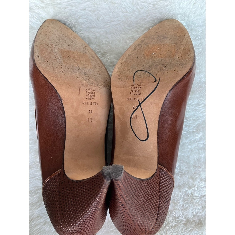Via Spiga Heels Made In Italy Sz 9B In Brown - Picture 7 of 8